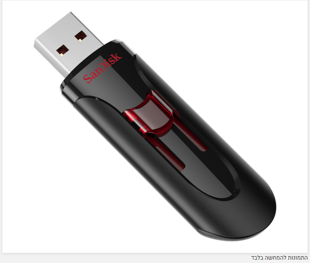דיסק און קי SanDisk 64GB CRUZER GLIDE usb 3.0